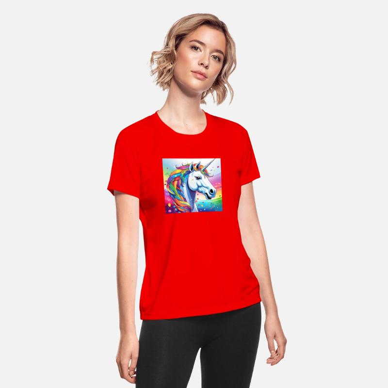 Unicorn Face in a Rainbow Spectrum