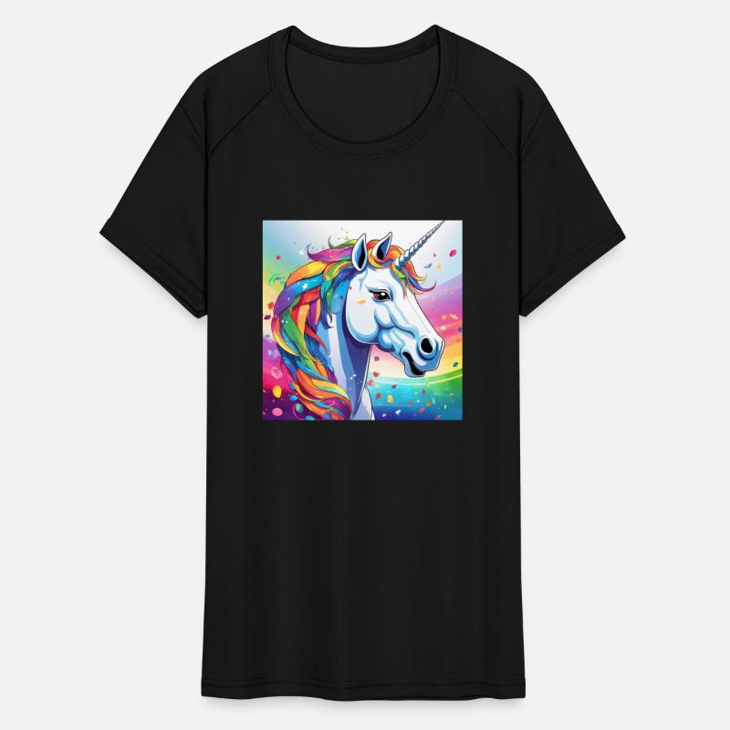 Unicorn Face in a Rainbow Spectrum