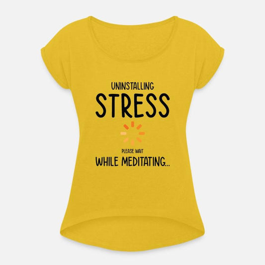Uninstalling Stress Meditating Yoga Lover