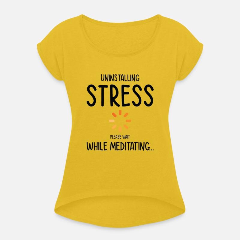 Uninstalling Stress Meditating Yoga Lover
