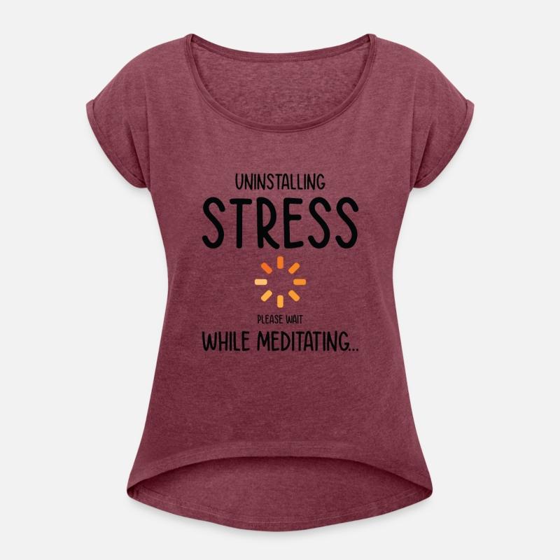 Uninstalling Stress Meditating Yoga Lover
