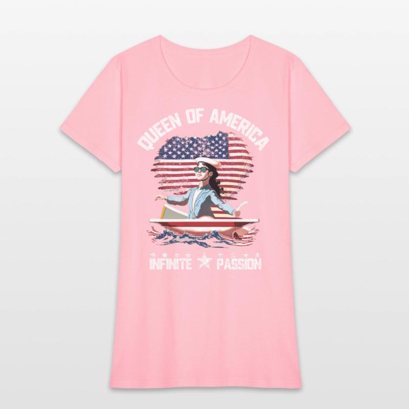 united states flag shirt cute girl power