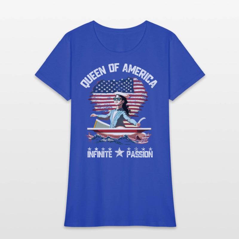 united states flag shirt cute girl power