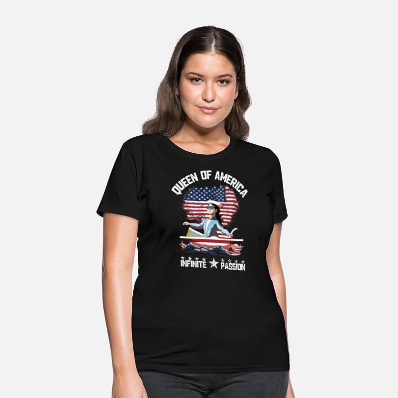 united states flag shirt cute girl power