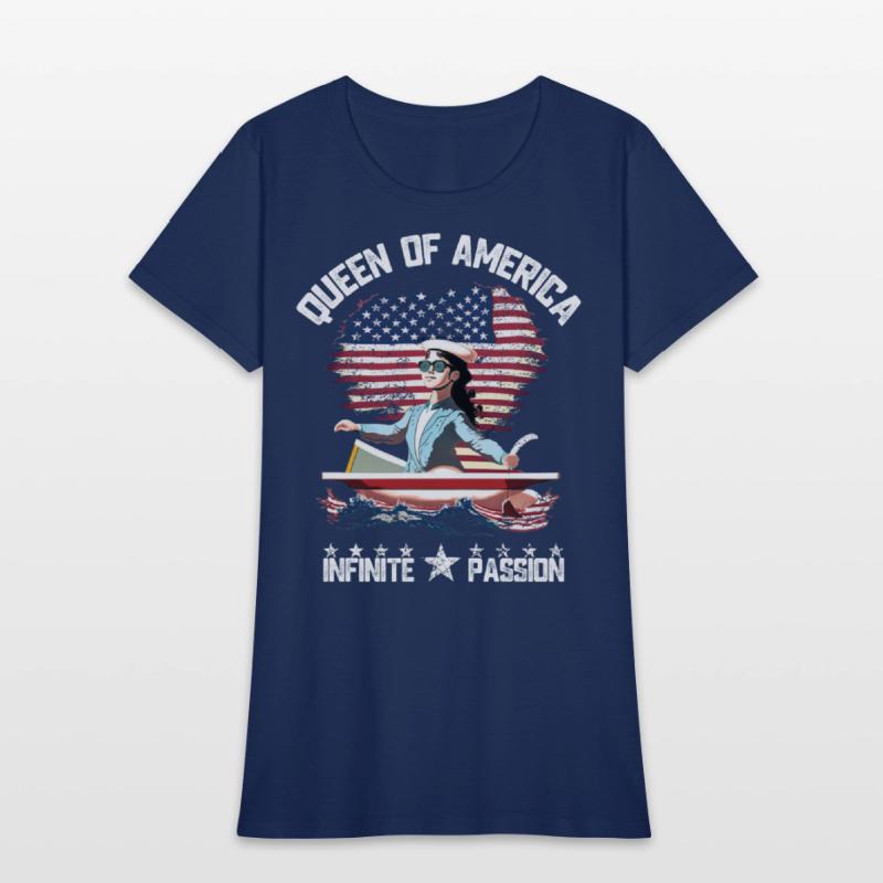 united states flag shirt cute girl power