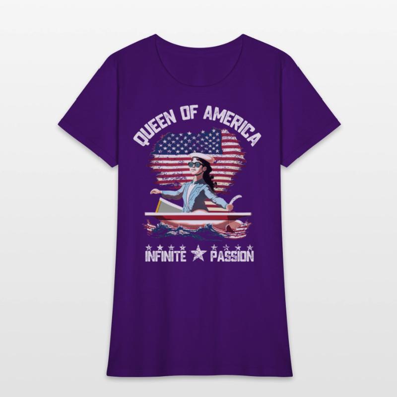 united states flag shirt cute girl power