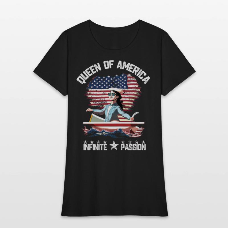 united states flag shirt cute girl power
