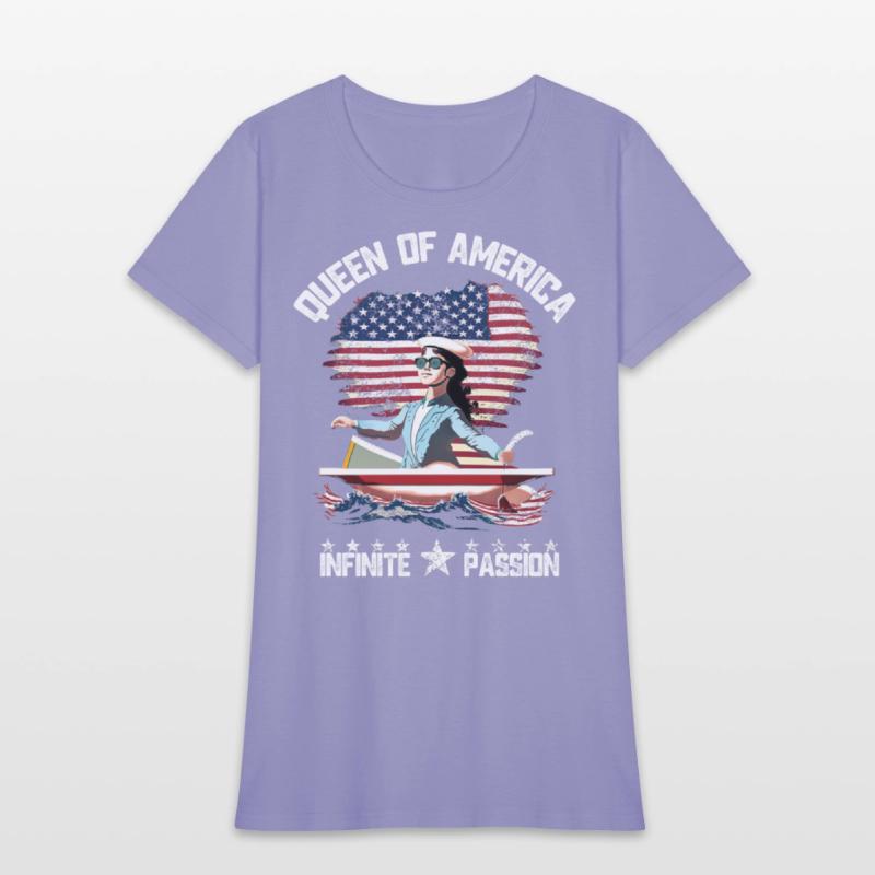 united states flag shirt cute girl power