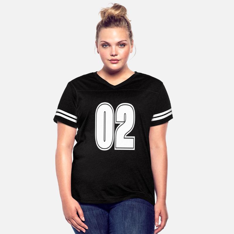 Varsity Sports Team Jersey Number 02 White