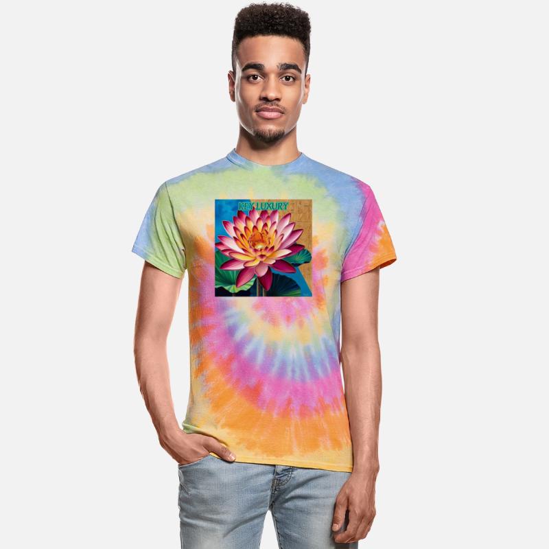 Vibrant Lotus with Hieroglyphic Backdrop