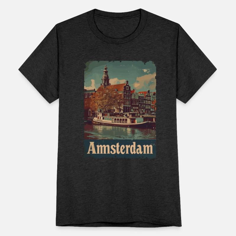 Vintage Amsterdam Canal Netherlands for a