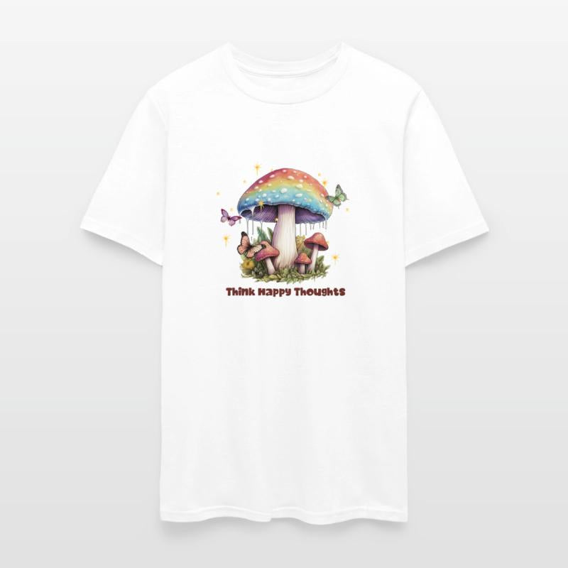 Vintage Motivation Think Happy Thoughts