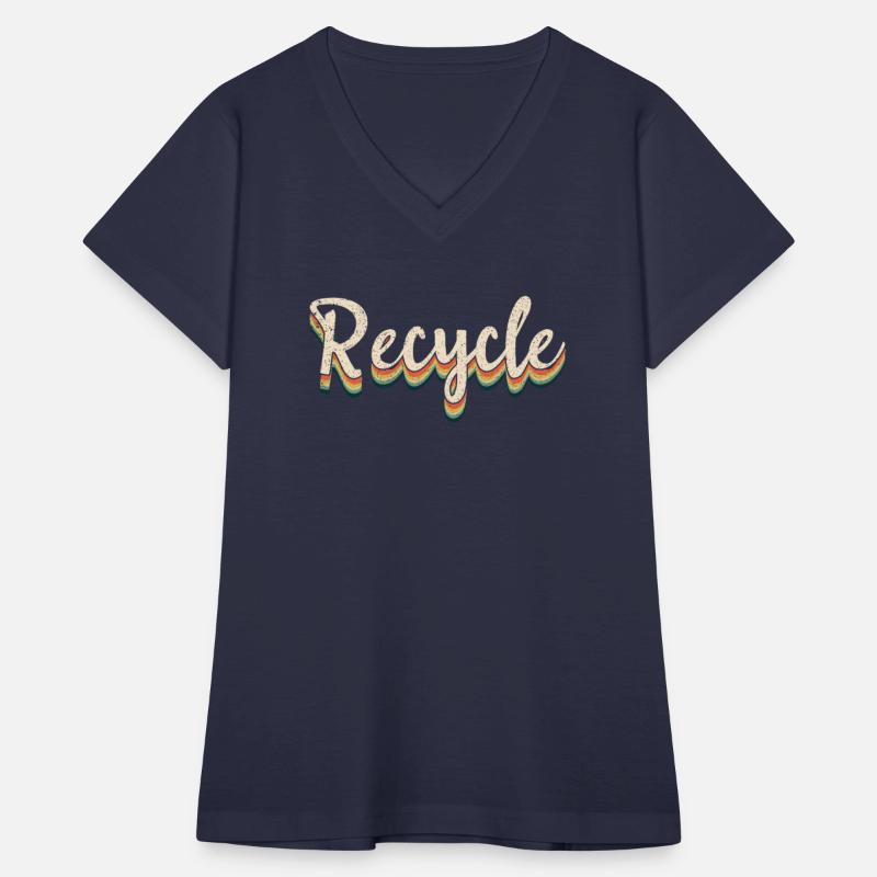 Vintage Recycle Save Nature Oceans Day Earth Day