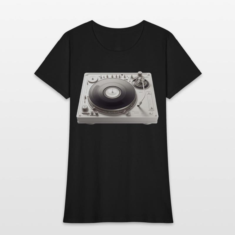 Vintage Turntable in Action