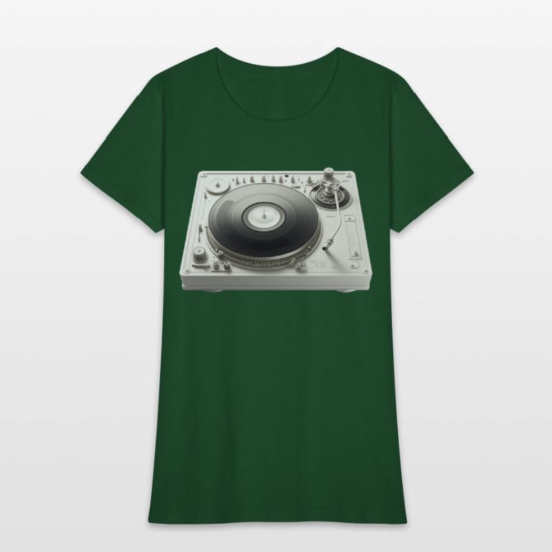 Vintage Turntable in Action