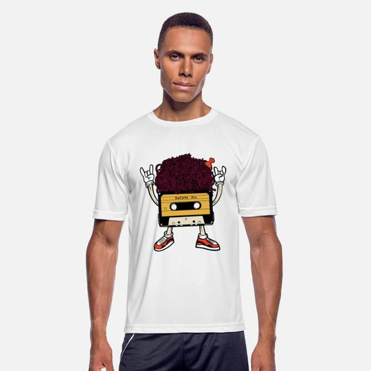 Vinyl Cassette Hairdo Illustration