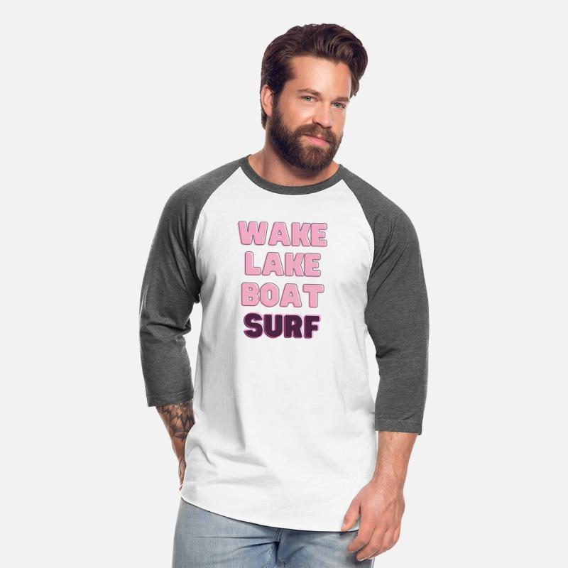Wake Lake Boat Surf, Retro Wakesurf Board Surfer