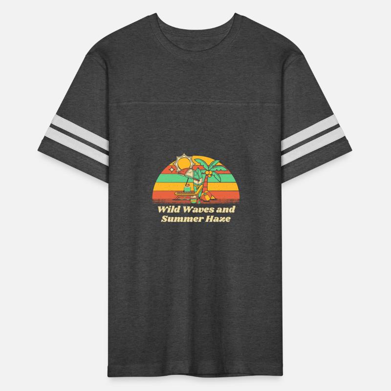 Wild Waves and Summer Haze Beach Surfing Ocean