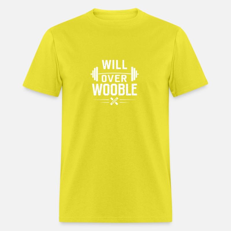 Will over gym motivation quote with white text