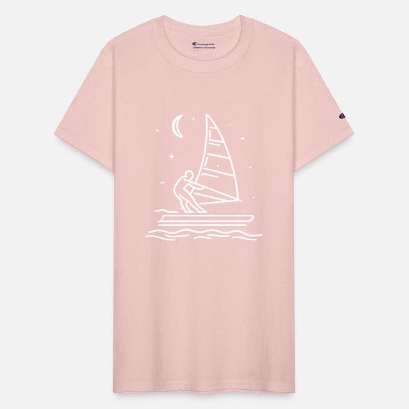 Windsurfer One Line Drawing