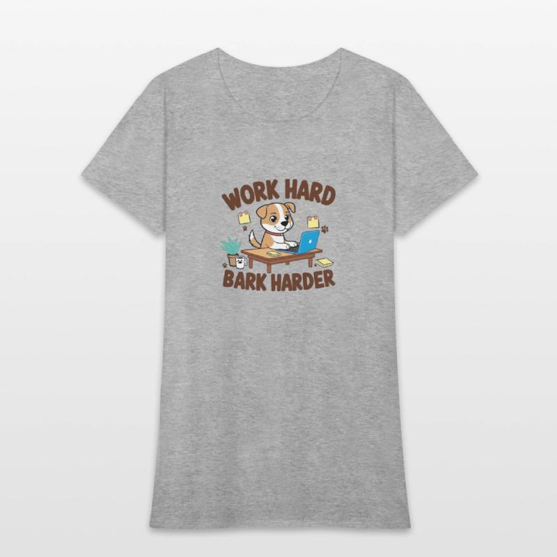 Work Hard Bark Harder – Funny Dog Lover Design