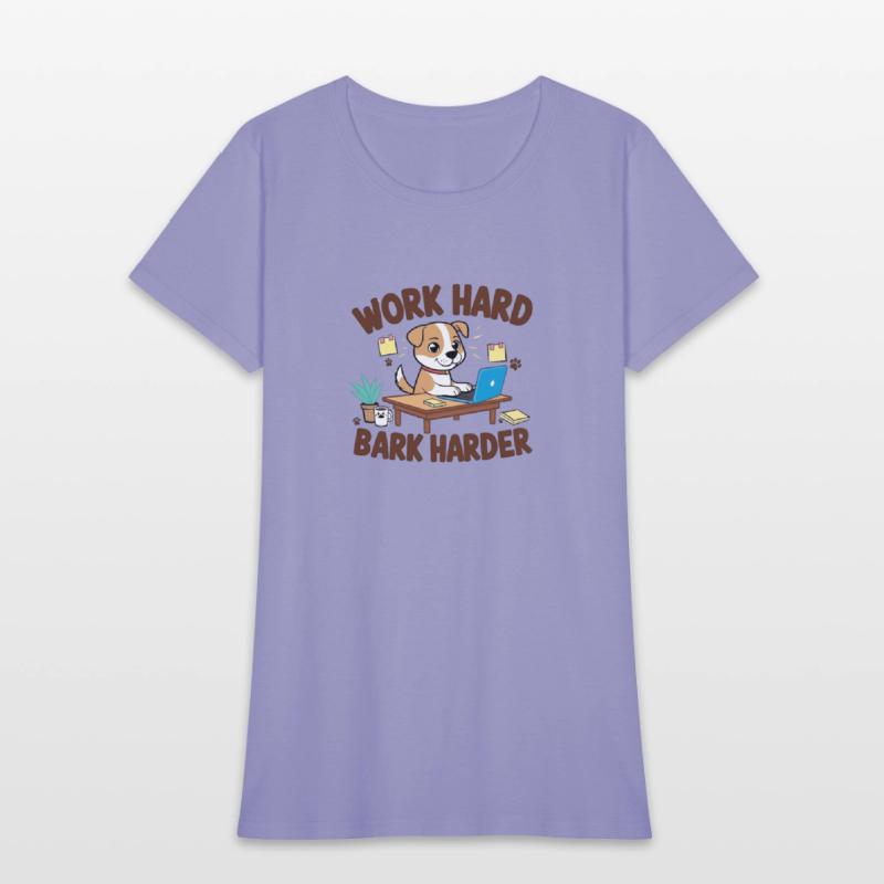 Work Hard Bark Harder – Funny Dog Lover Design