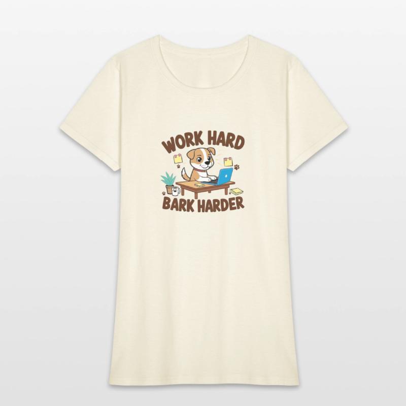 Work Hard Bark Harder – Funny Dog Lover Design