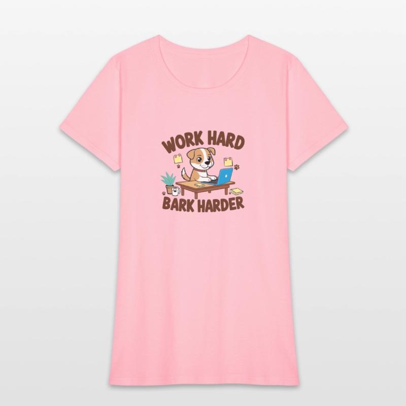 Work Hard Bark Harder – Funny Dog Lover Design