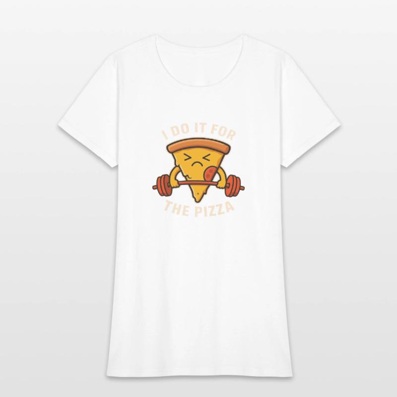 Working Out for Pizza – Funny Fitness Design for