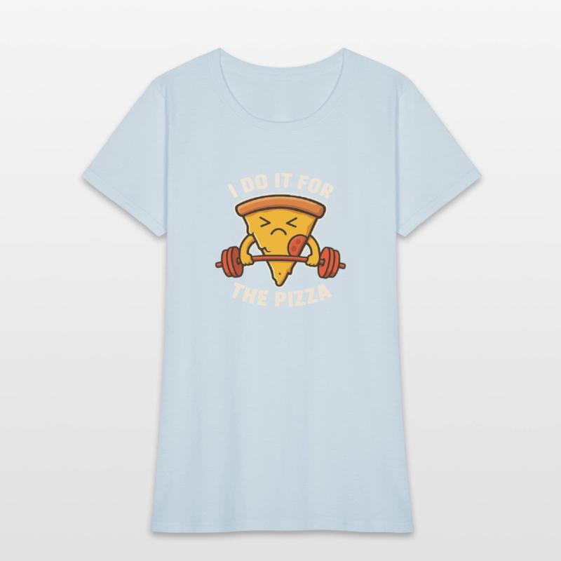 Working Out for Pizza – Funny Fitness Design for