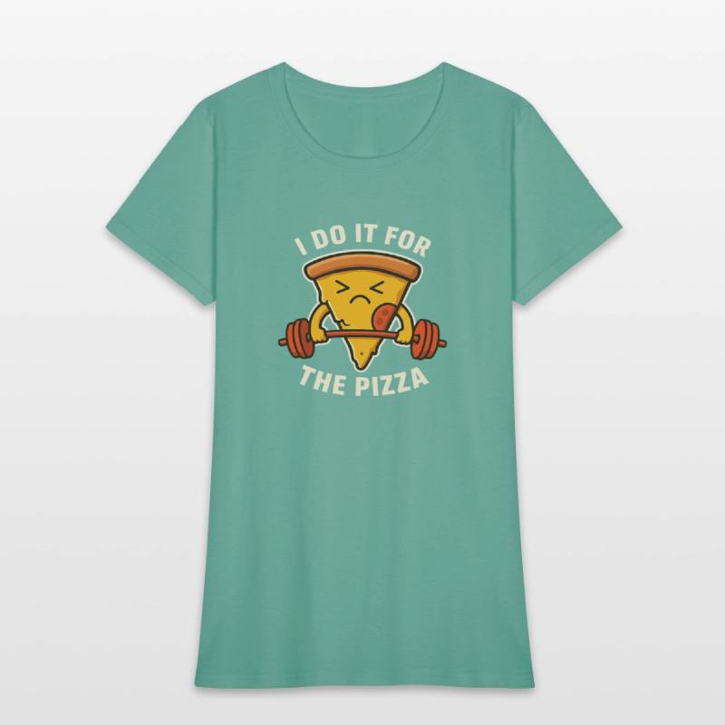 Working Out for Pizza – Funny Fitness Design for