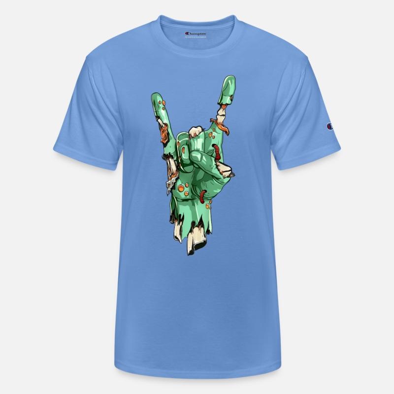 Zombie Hand Rock Sign Zombies Horror Halloween