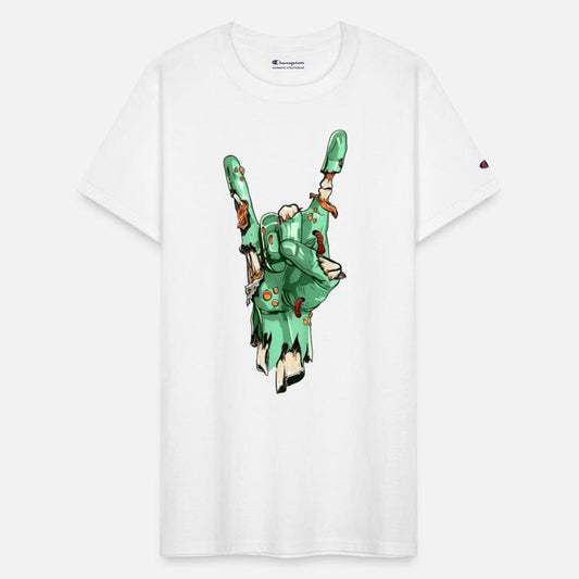 Zombie Hand Rock Sign Zombies Horror Halloween