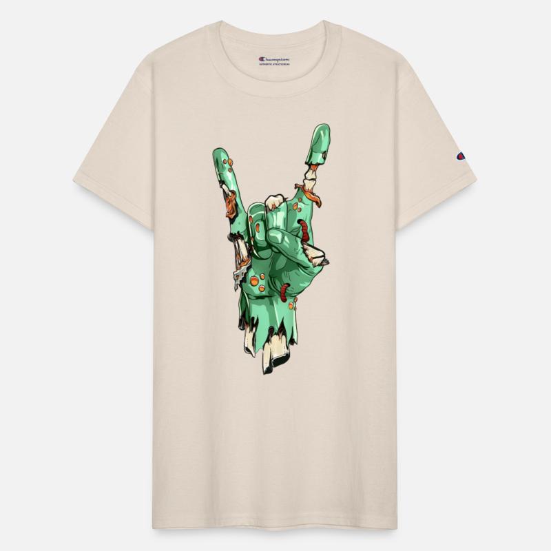 Zombie Hand Rock Sign Zombies Horror Halloween